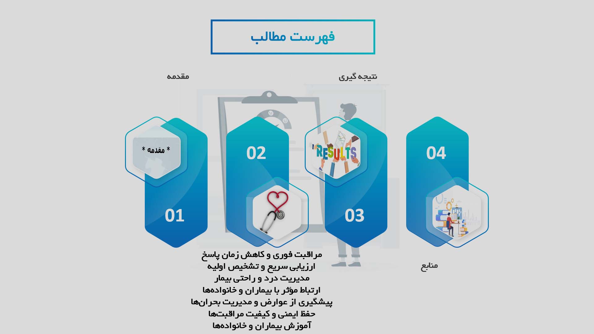 پاورپوینت تأثیر پرستاری بر بهبود بیماران در بخش اورژانس